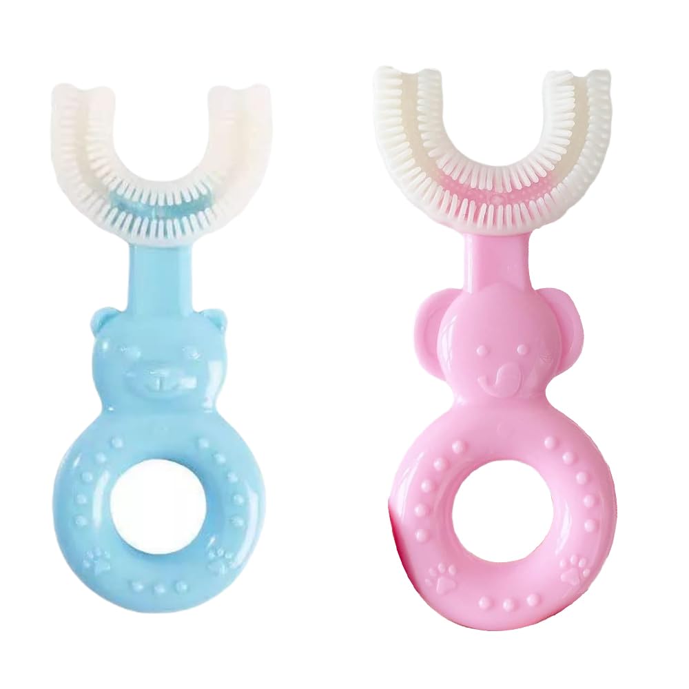 U Shape Toothbrush | BPA-Free Silicone Baby Toothbrush | Safe & Ergonomic Oral Care for Infants | Ideal for 6+ Months