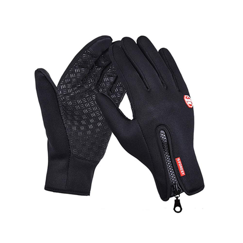 Bike Gloves Autumn And Winter Outdoor Sports Winter Gloves Cold-Proof Windproof Add Velvet Touch Screen Gloves For Men And Women Skiing Climbing