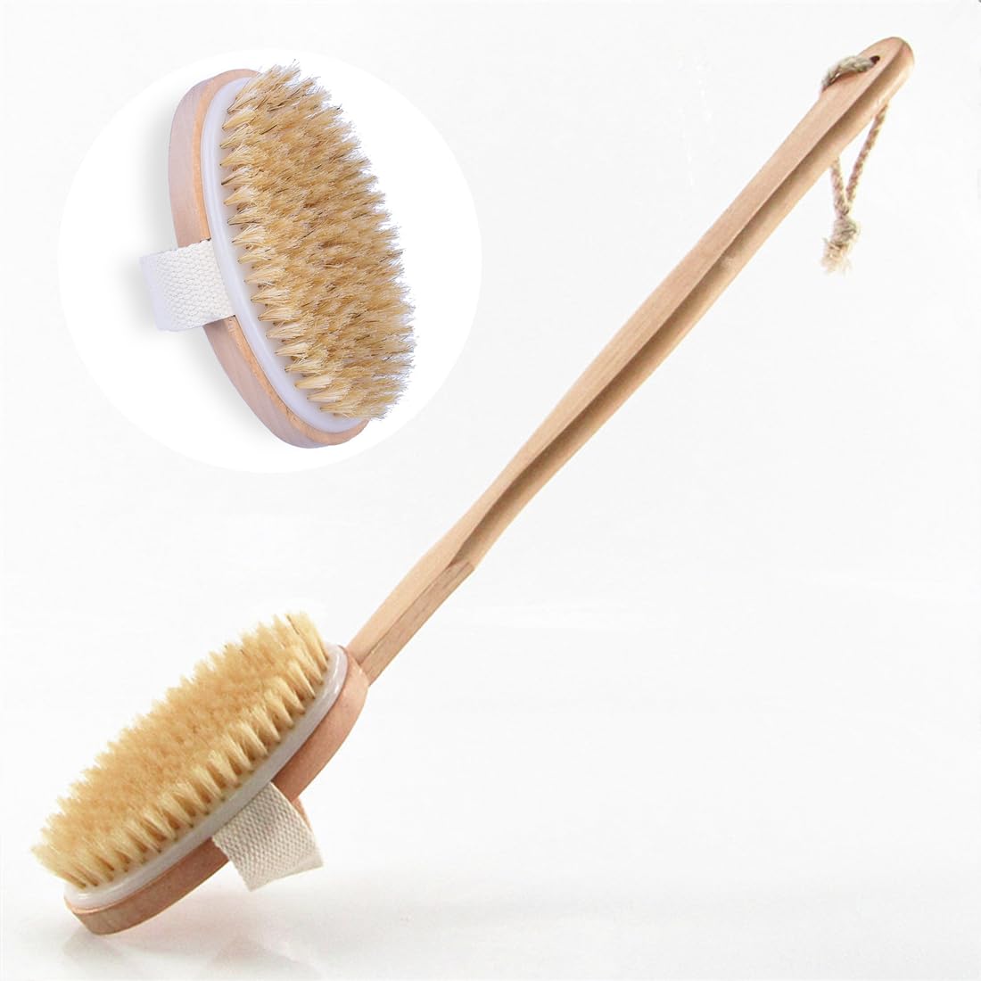 Back Scrubber, Exfoliator Body Brush, Shower Brush for Exfoliating Skin, Cleansing, Pore Treatment, Blood Circulation