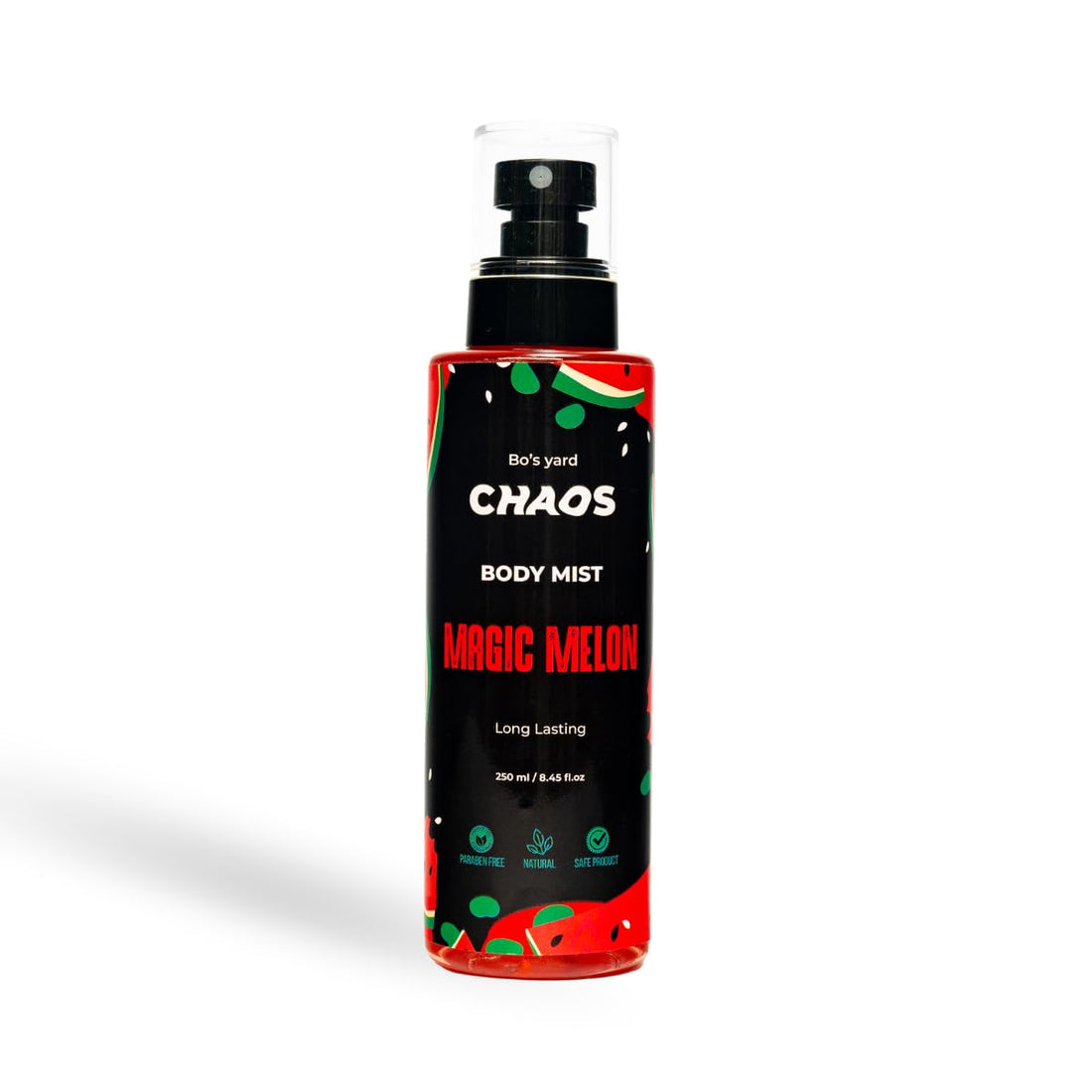 Chaos Body Mist - Magic Melon, Long-Lasting Fruity Fragrance, 250 ml - Bursting with juicy melon vibes leaves Skin Soft & Moisturized | Paraben-Free, Daily Body Spray for Women & Teens