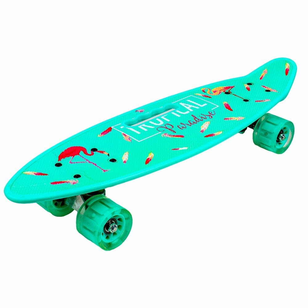 Dream Land Colorful Mixed Shapes Baby Blue Skate Board - 212-1