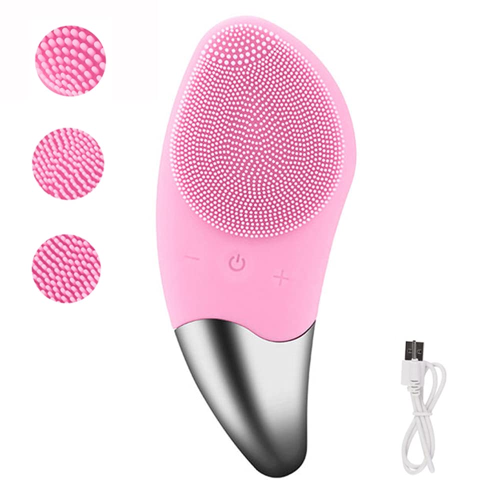 Mini Electric Face Cleansing Brush Silicone Sonic Electric Facial Cleanser Deep Washing Face Massager Facial Cleansing Brush