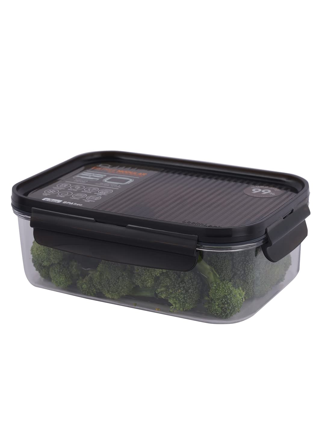 LocknLock Modular Bisfree Rectangular Container 910ml Dark Brown