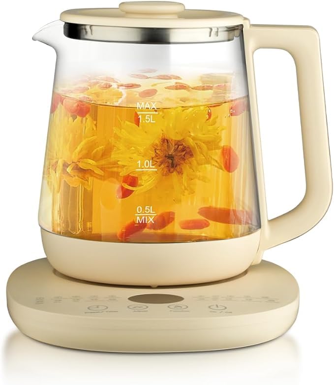Food Processor/Most Food/Electric Kettle/Multifunction/Tea & Herbs/1.5 Liter/With Heating Base/Smart/Touch Control