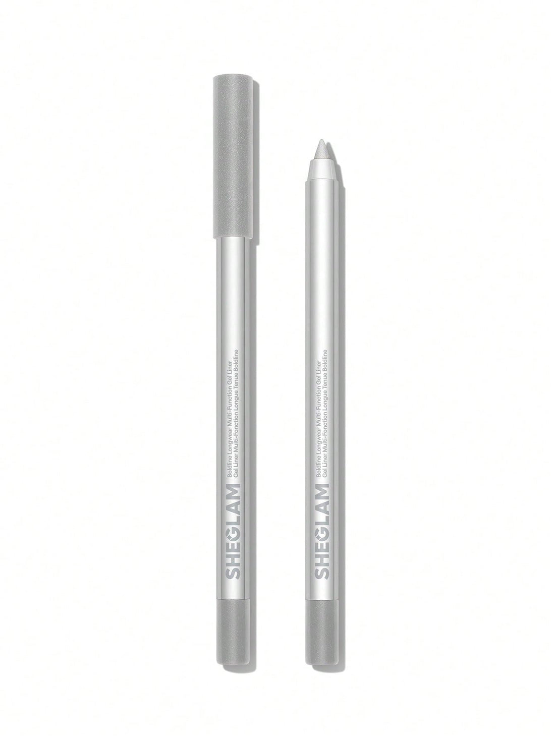 SHEGLAM Boldline Longwear Multi Gel Eyeliner in 10 Colors, High Color, Smokey Eye, Creamy Smooth, Can Be Sharpened, Metallic silver