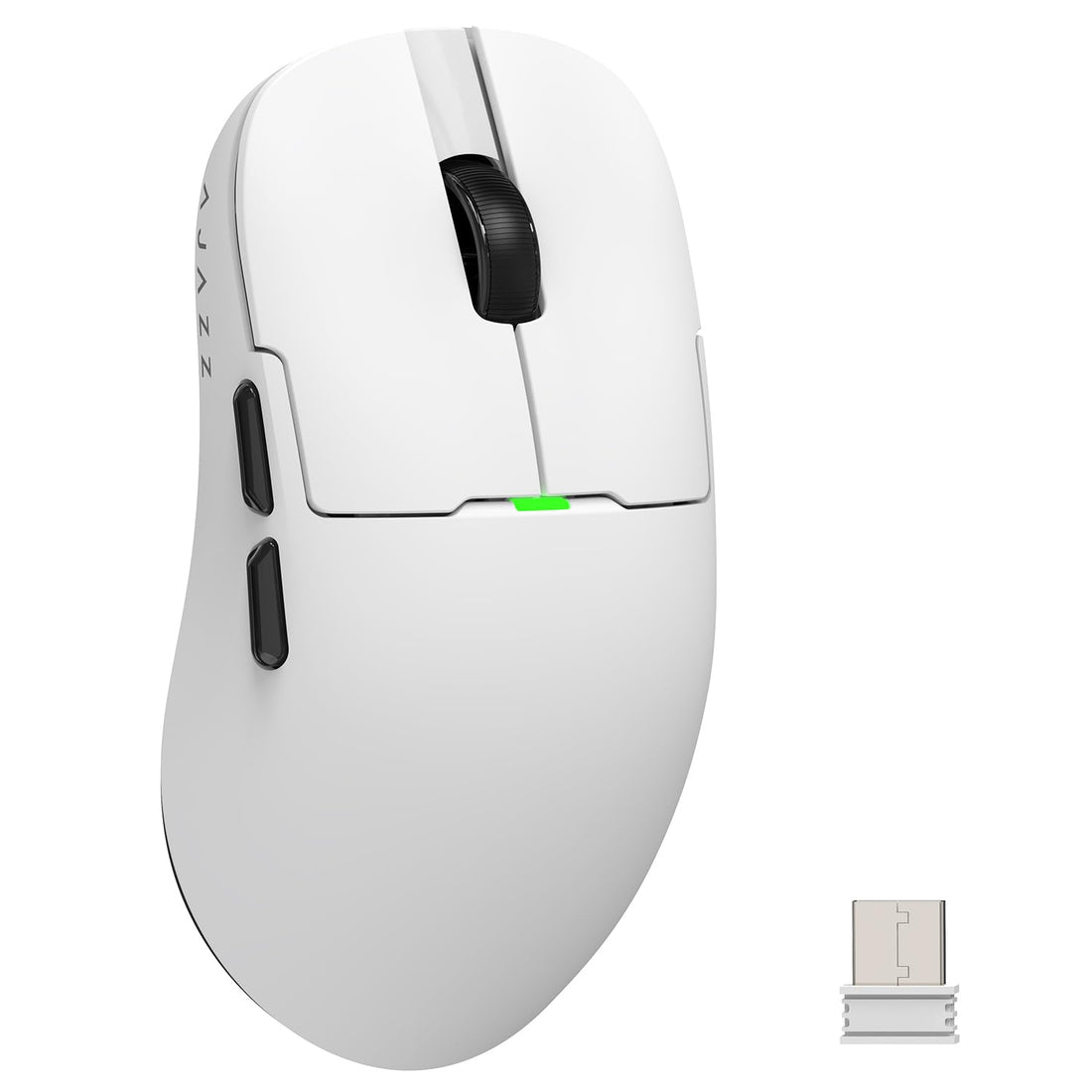 AJAZZ AJ159 Dual Mode Lightweight Gaming Mouse with Type C Wired and USB Receiver with PAW3395 Sensor, 5 Programmable Buttons, Ergonomic, Symmetrical Design for PS4 Xbox PC Mac Gaming