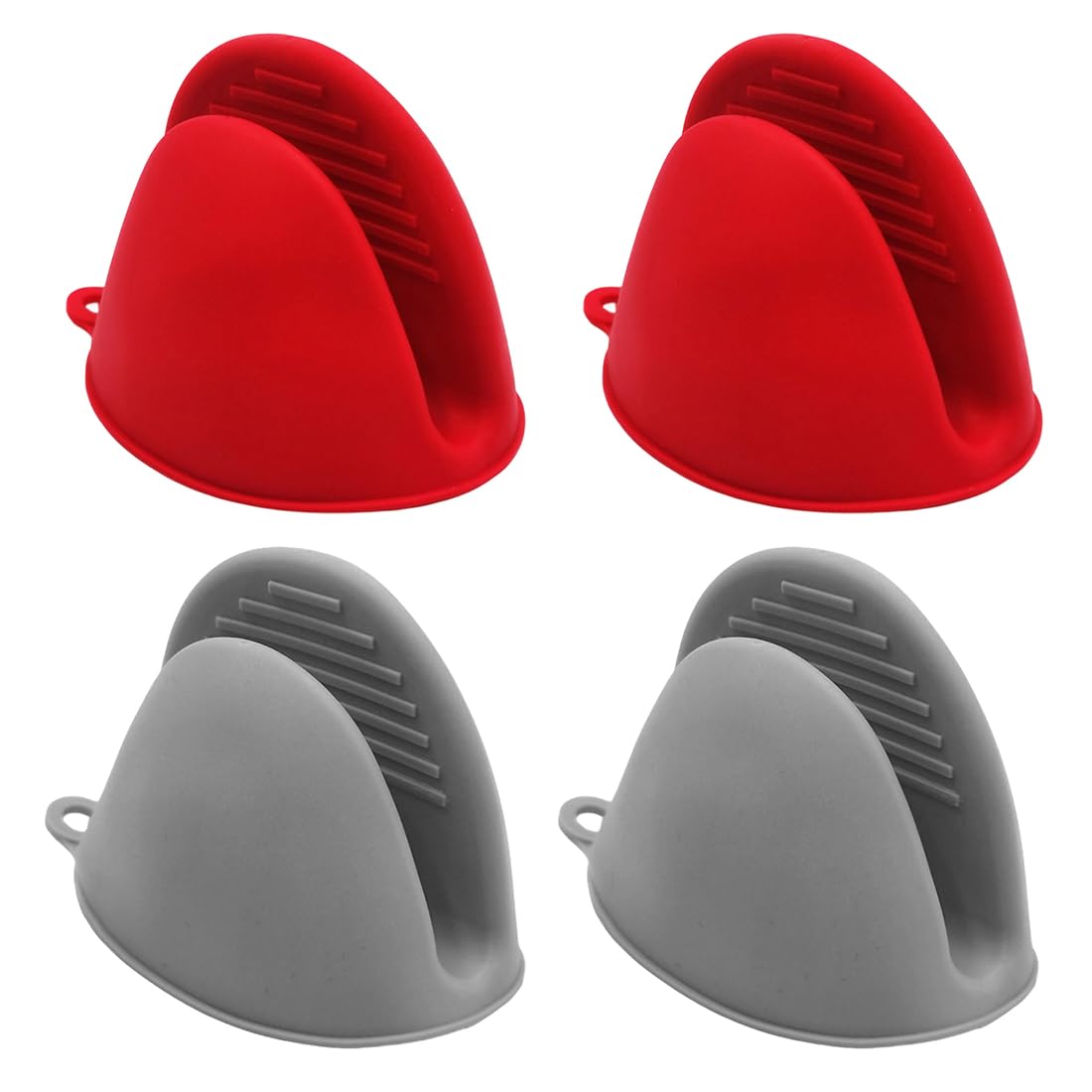 2 Pairs Thick Silicone Kitchen Gloves Non Slip Heat Resistant up to 230°C Waterproof and Durable Ideal for Baking, Oven, BBQ Grill - Easy to Clean