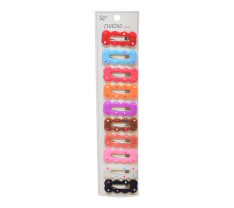 Daphne 10-Piece Star Hair Clip Set For Girls - Multicolor - 1826