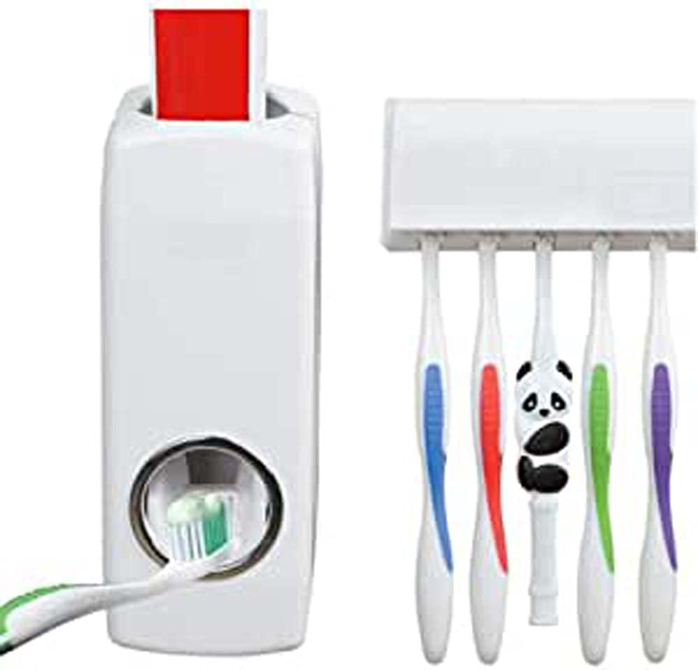 Wall Mount Automatic Toothpaste Dispenser Squeezer Toothbrush Holder Bathroom Accessories Set (Toothpaste Dispenser)