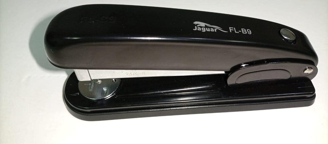 Jaguar 24/6 or 26/6 Stapler, 40 Sheets FL-B9, Indian made - Black