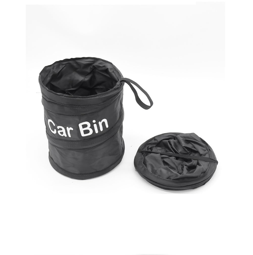 fashion mania Car Bin Car Waste basket Trash Can Litter Container Portable Fold Leakproof Traveling Auto Garbage Bag Household Cleaning Tools Accessories
