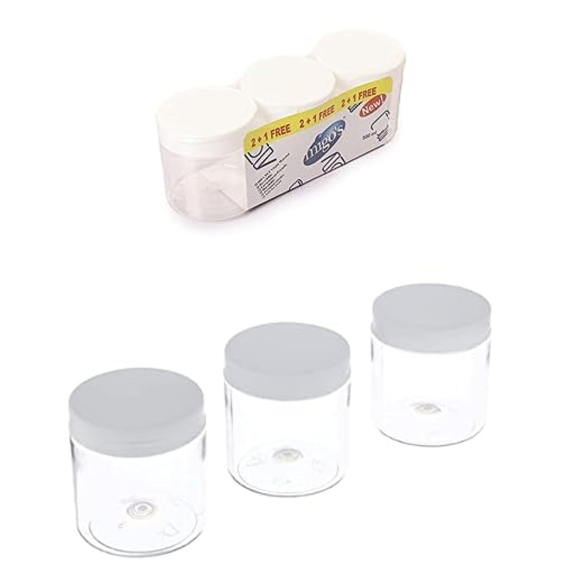 Mejo white preservation jar-3 * 500ml + Mejo white preservation jar-3 * 300ml