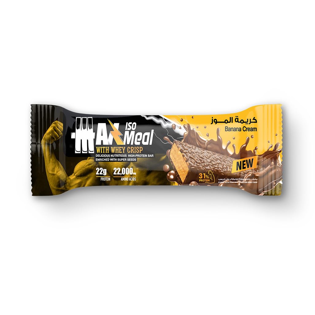 Max Muscle Max protein Meal 100%Isolate Whey-65G-Banana Cream