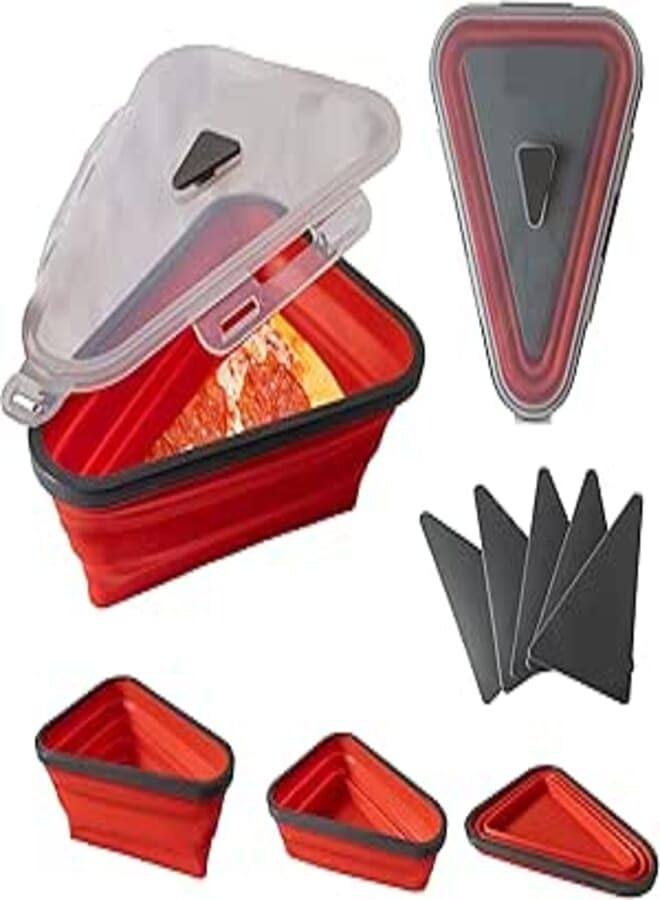 Legacy Pizza Storage Red Quality Container Silicone Collapsible (Red)