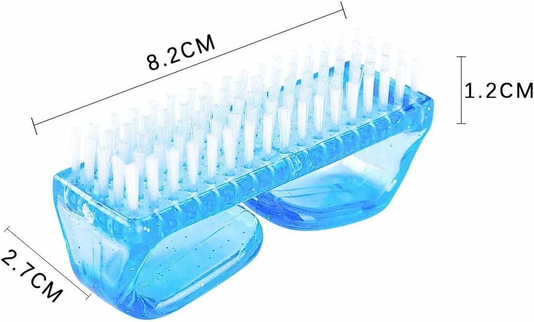Pack of 2 Nail Brushes, Cleaning Brushes with Handles, for Cleaning Nails, Nail Brushes, Hand Cleaning Brushes and Nail Cleaning Tools-two size