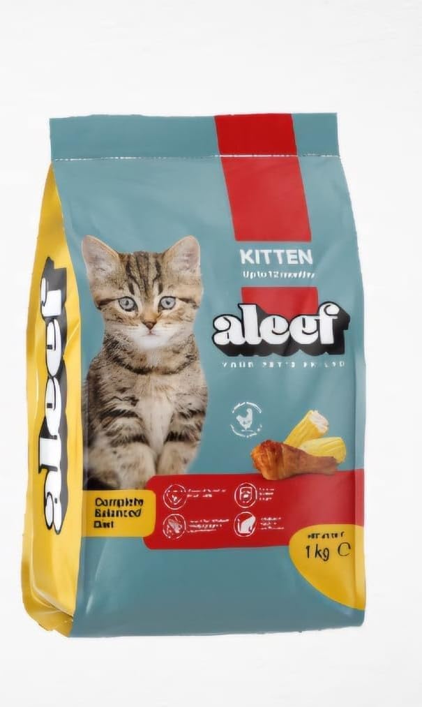 Aleef Dry Food for Adult Cat FROM BETS ZONE (Aleef Dry Cat Food for Kittens 1 kg)