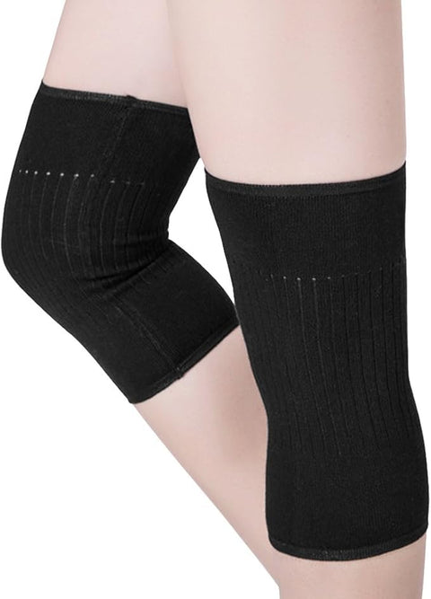 Winter Cashmere Wool Thermal Knee Sleeves for Men Women – Knee Warmers & Leg Support – Comfortable Knee Pad for Arthritis, Running, Cycling, Skiing