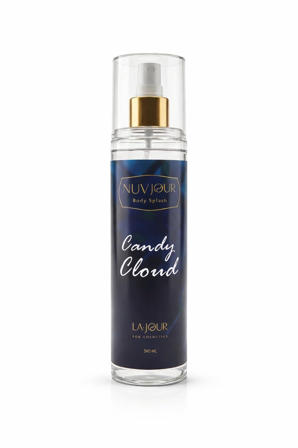 NUVJOUR Body Splash for Women 240ML – Refreshing Fragrance Mist, Long Lasting Body Spray, Lightweight Perfume Splash for Daily Freshness, Elegant Feminine Scent (Candy Cloud)