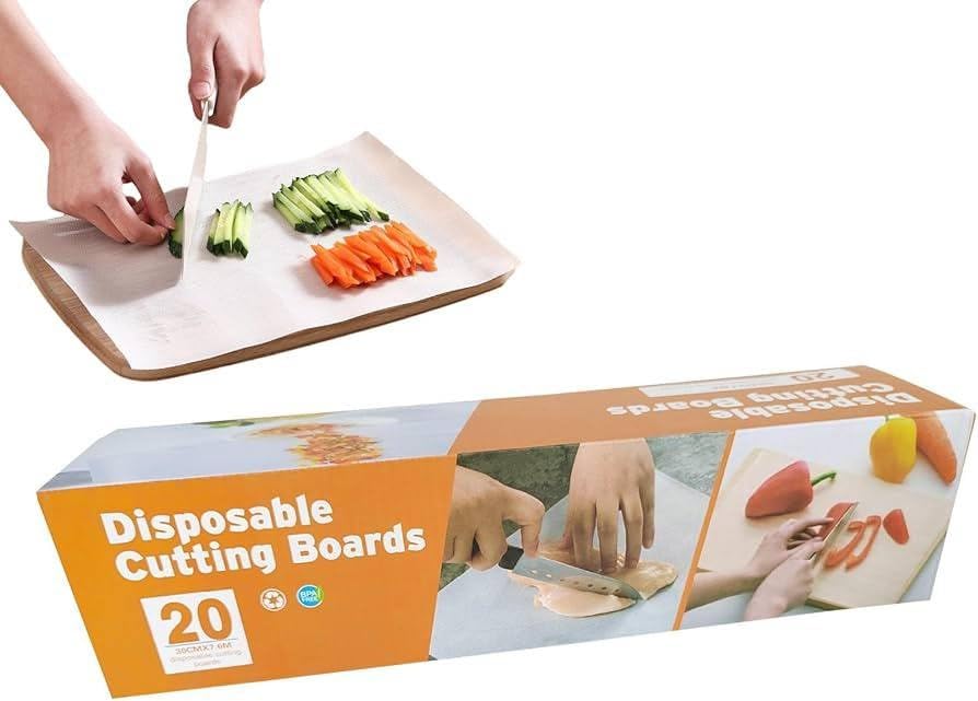 Disposable Flexible Chopping Board Roll, Hygienic Protection Cover, Prevent Bacteria and Pollution, Keep Cutting Board, BPA Free, 7.6 Meter Length