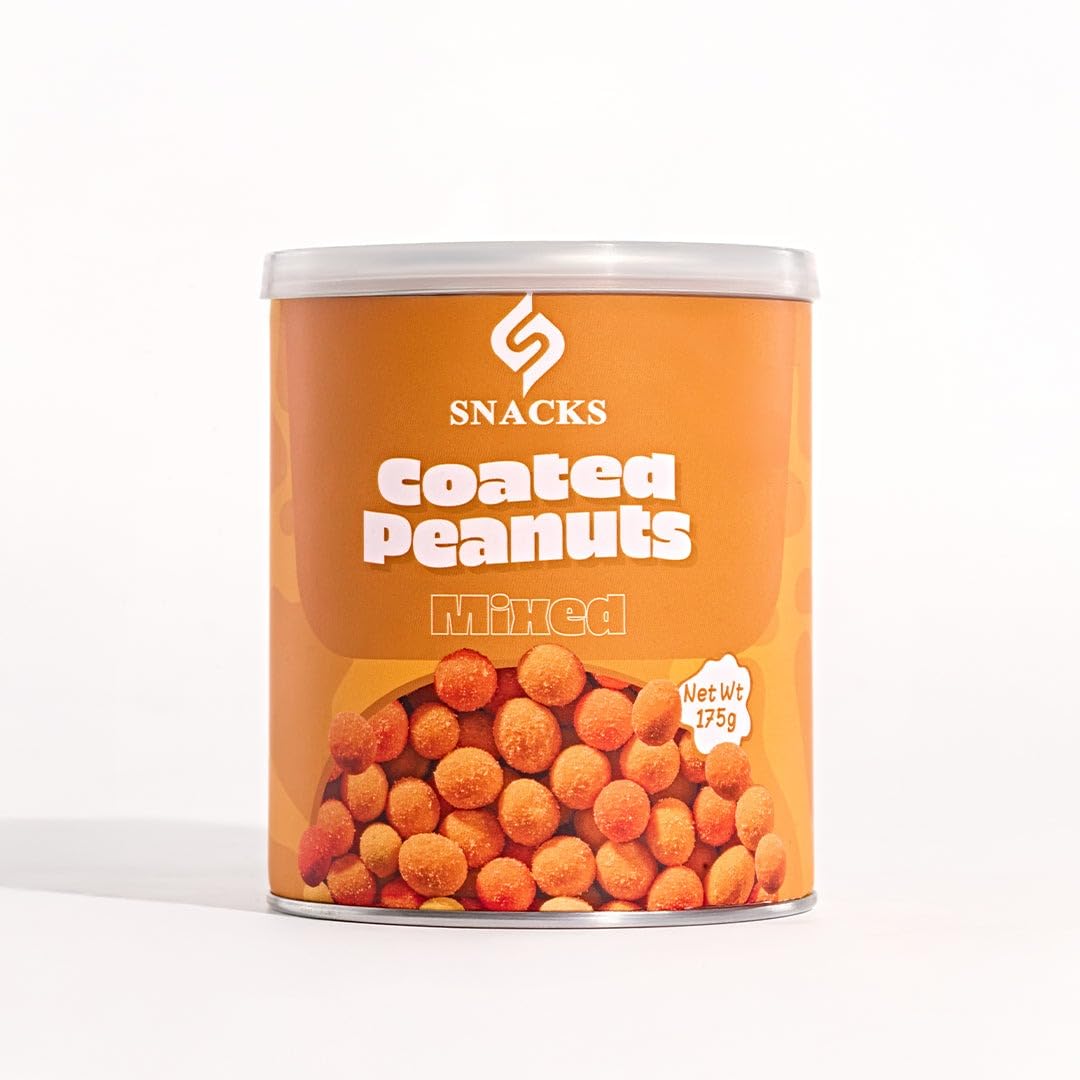 Snacks Crunchy Coated Peanuts - Assorted Flavors (Cheese, BBQ, Ketchup) - [ 175g]
