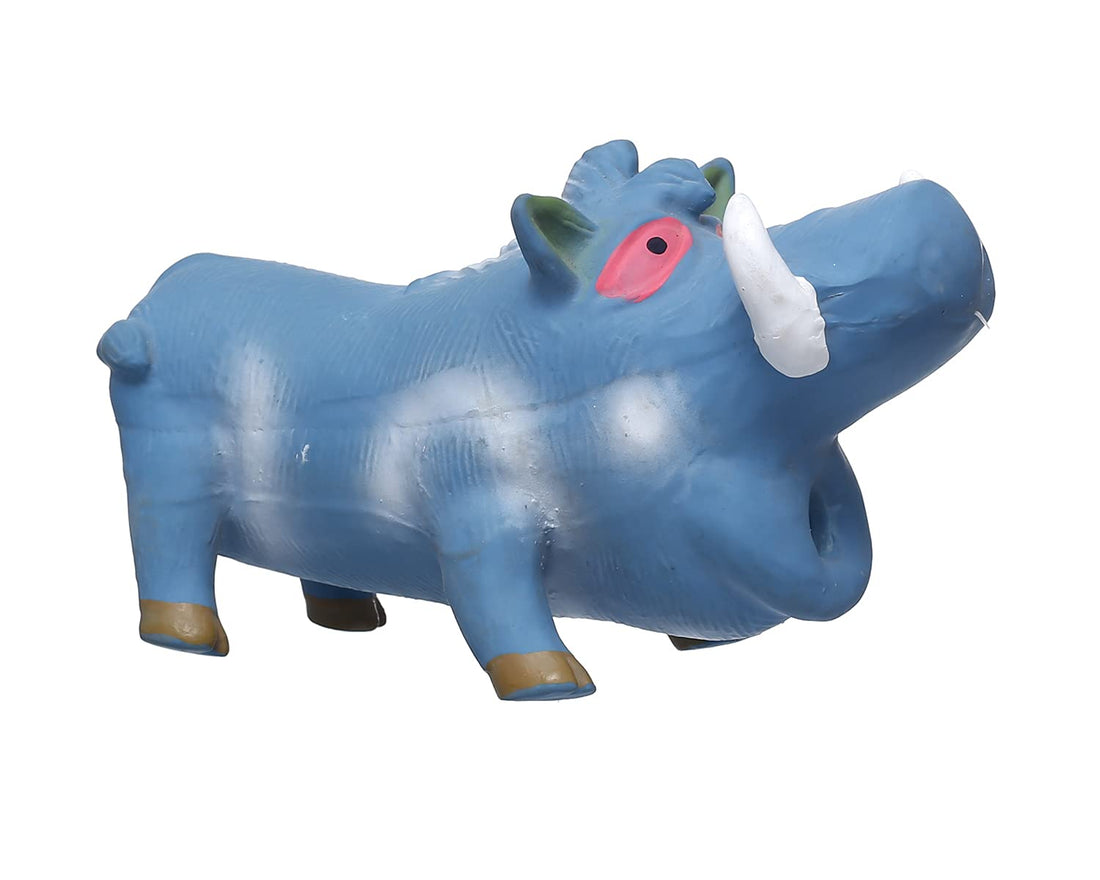 Orgo Latex Plush Squeak Toy For Dogs - Blue