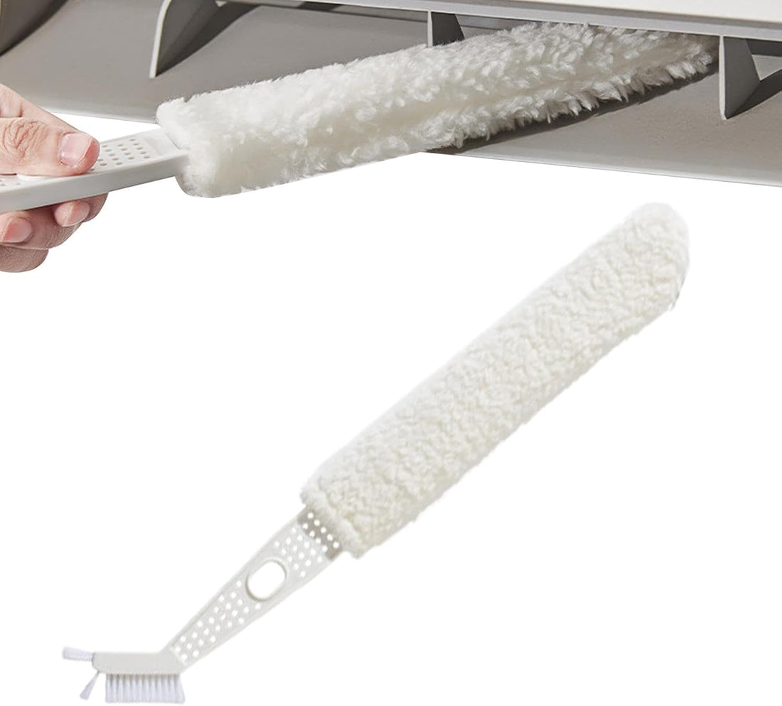 The Perfect Air Conditioner Cleaning Brush, Say Goodbye to Maintenance Companies and Old Cleaning Methods, Protect Your Device from Dirt Easily and No Extra Mess or Costs. (2 Pack)