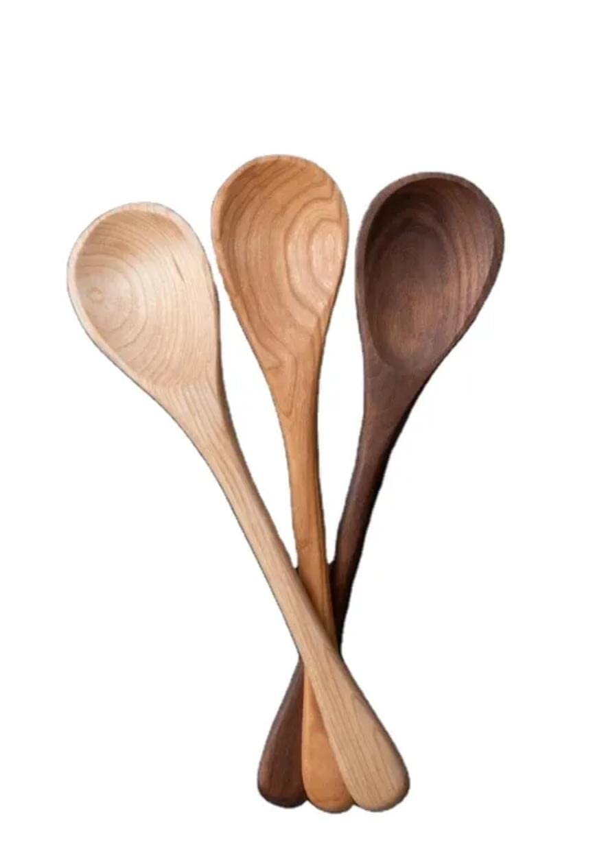 Hayah Wood - Set of 3 Wooden Spoons - طقم 3 ملاعق خشب