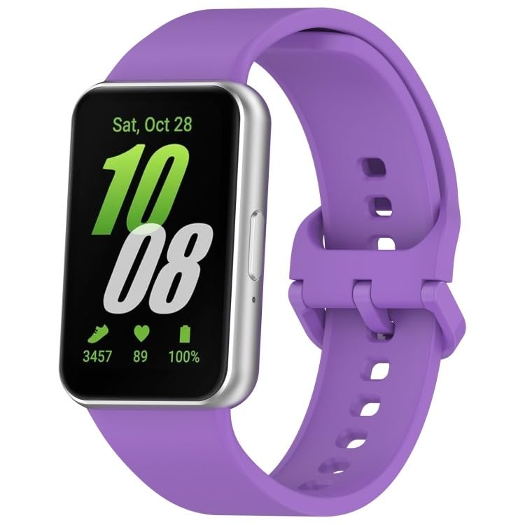 Next Store Soft Silicone Replacement Sport Watch Band Compatible with Samsung Galaxy Watch Fit 3, Quick Release Sweatproof Strap for Men Women