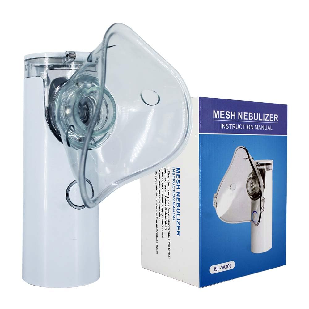 Portable Mesh Nebulizer Machine, Fine Mist Sprayer for Adults and Kids, Quiet Operation, USB Rechargeable, Compact for Home and Travel Use