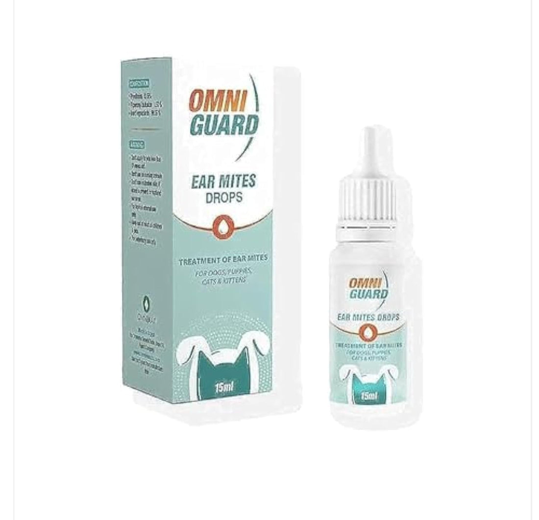 Omni Guard Ear Mites Drops - 15ml
