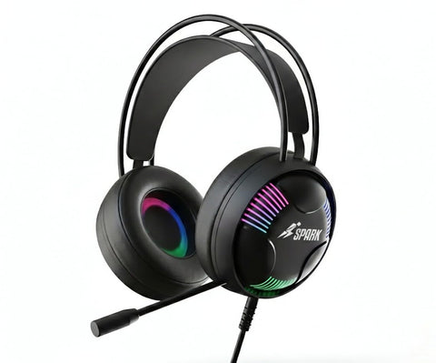 H108 RGB Gaming Headset, Gaming Headphones Over Ear Stereo Surround Sound 360* USB 7.1 Input, Noise Isolating Microphone, 110dB High Sensitivity for Voice Pickup