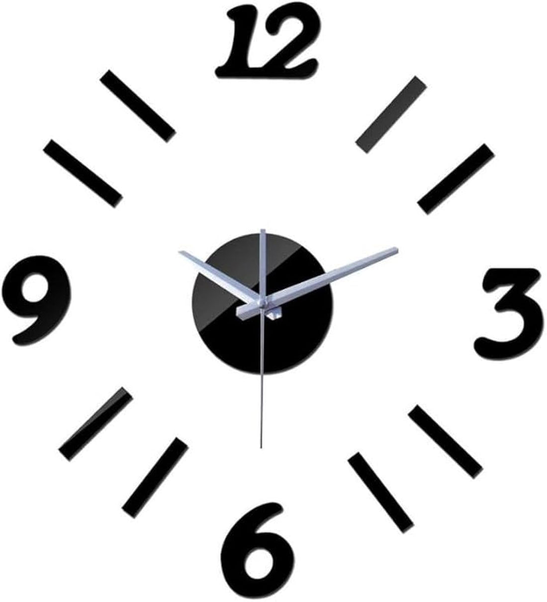Home Gallery Wall clock adhesive numbers black 80 cm