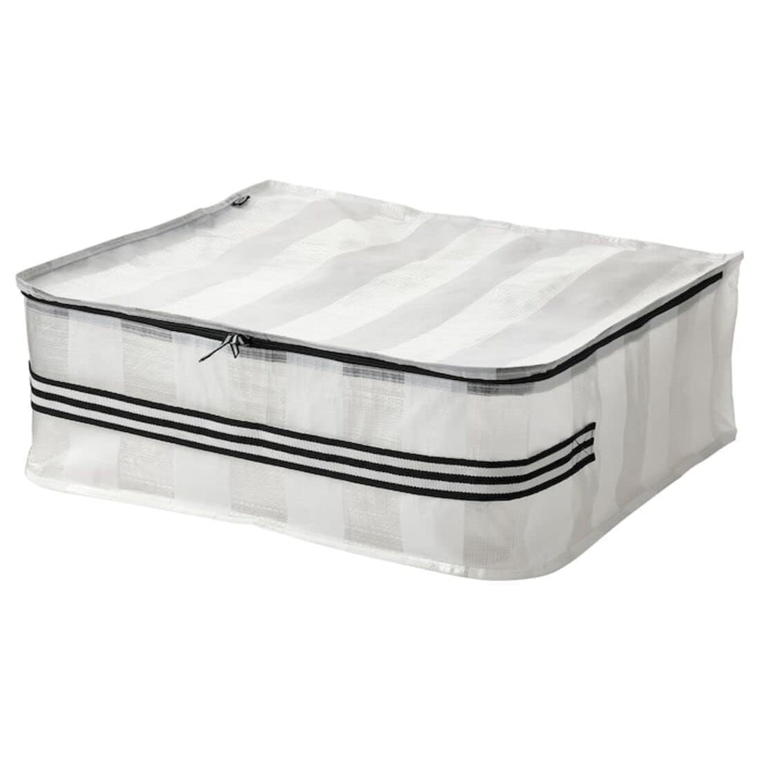 Digital Shoppy GÖRSNYGG Storage case, white/transparent, 55x49x19 cm (22x19x7), polypropylene.