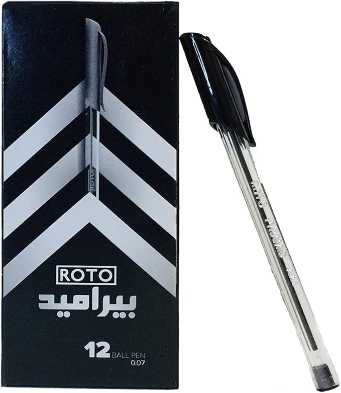 Roto Pyramid/pack of 12 Pens/Black