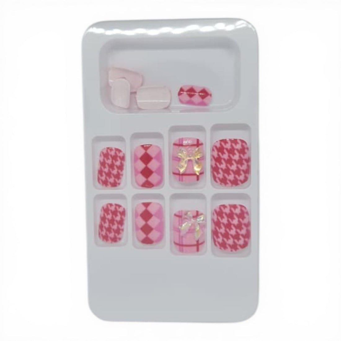 Catch Up Kids Press On Nails for Girls, Cute Reusable Stick On Nails Set, Safe Non Toxic False Nails with Adhesive Tabs, Colorful Designs for Children Party Play and Dress Up