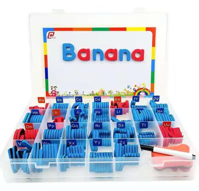 KIDSOZNE Magnetic English Alphabet Learning Set - 100-Piece Educational Toy for Kids