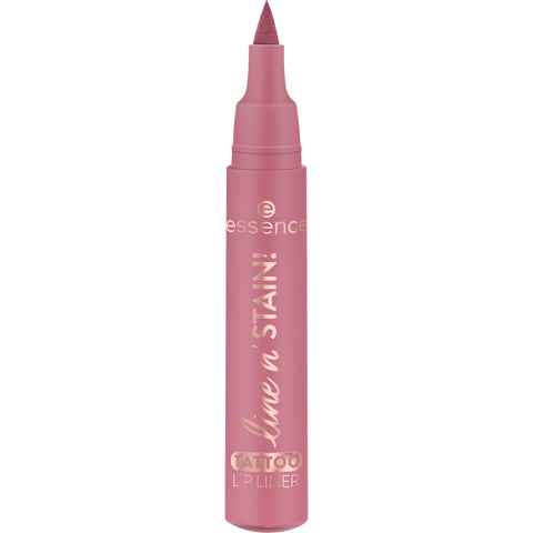 essence line n' STAIN! Tattoo Lip Liner, No. 01, Red, Long-Lasting, Defining, Colouring Effect, Colour-Intensive, Vegan, No Perfume, No Alcohol, No Parabens, Pack of 1 (2.5 ml)