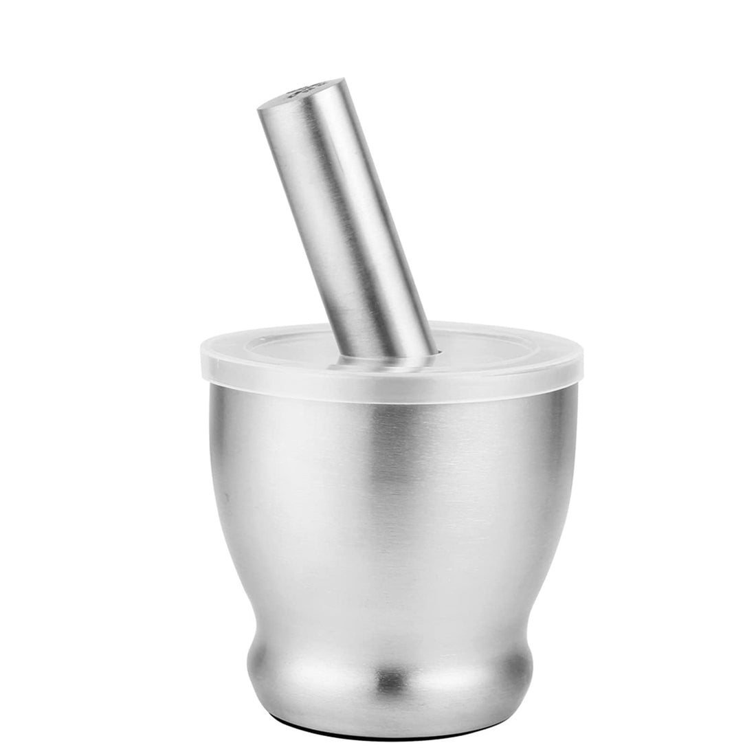 Stainless Steel Mortar and Pestle, Pill Crusher, Spice Crusher, Non-Slip Base Grinding Herb Spice, Kitchen Spice Herb Pesto Crusher(Large)