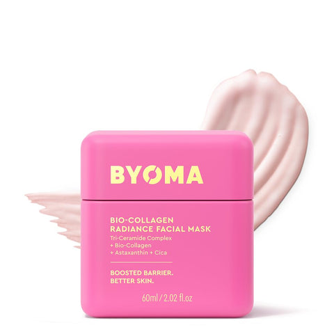 BYOMA Bio-Collagen Radiance Facial Mask (60ml) Soothing Peel-Off Mask, Helps Improve Skin Texture & the Appearance of Wrinkles, Boosts Radiance, Vegan & Cruelty Free