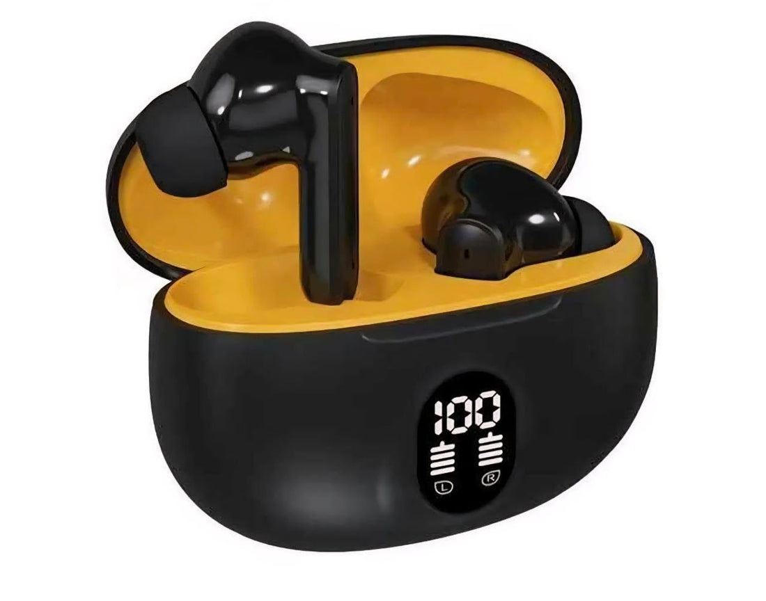 Earbuds Bluetooth Headphones New Generation Noise Isolating In-Ear Wireless Earbuds Touch Control Compatible with iPhone and Android (Black)
