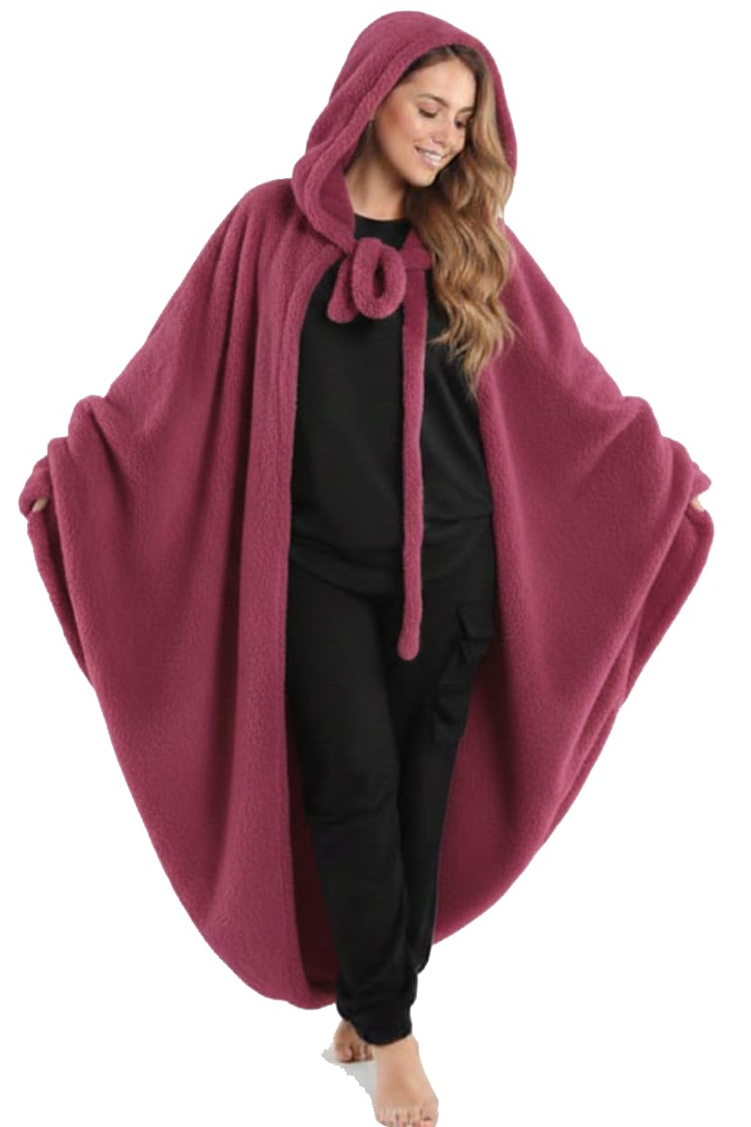 Project Z : Super Warm Giant Wearable Blanket Hoodie | Unisex Soft Fur Sweatshirt | One Size (Oversize) 60-140 KG with Pocket.