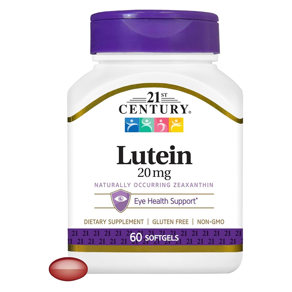 21st Century Lutein, 20 mg, 60 Softgels