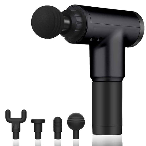 Massage Gun-Portable Body Neck Back Massager for Pain Relief with 6 Adjustable Speed 4 Detachable Massage Head, Assorted colors