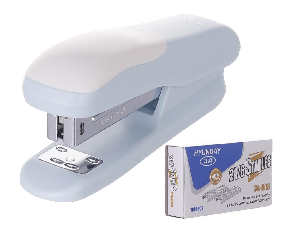 3A 24/6 Stapler With Box Of 1000 Staples - Light Blue 2817