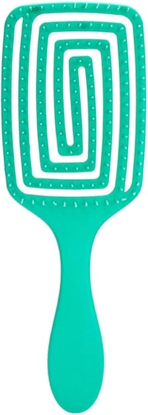 Flexible Paddle Head Scalp Care Hair Brush, for Long Hair and All Hair Types, Wet and Dry Hair, Detangling and Scalp Massage (Turquoise)