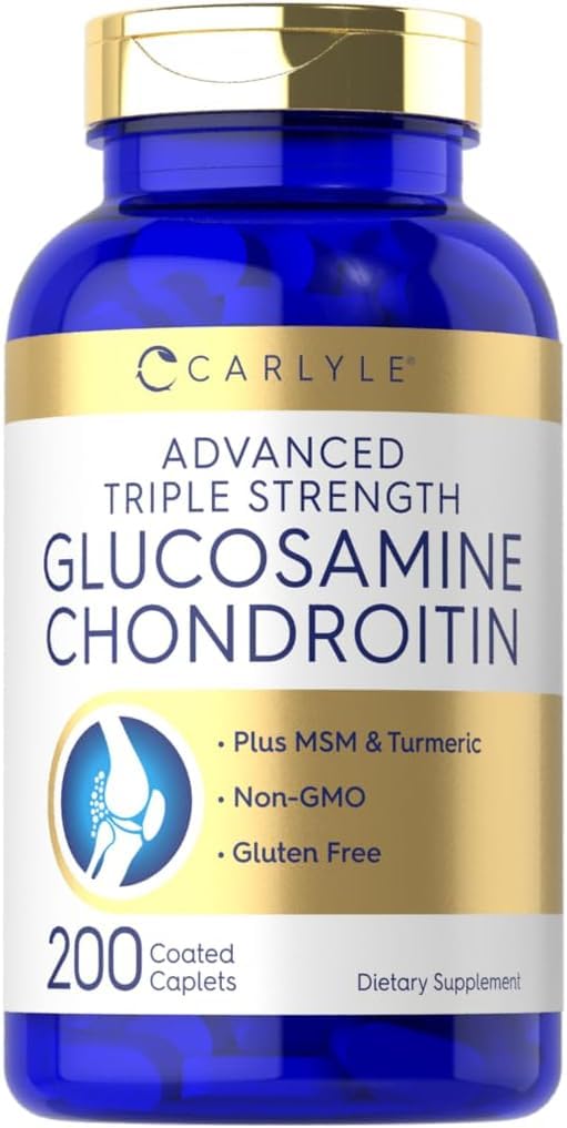 Premium Glucosamine Chondroitin MSM & Turmeric - Advanced Mobility Harmony & Daily Vitality Support, 200 Count Bundle with Practical Pill Box, High-Purity Botanical 200-Day Essential Wellness Kit