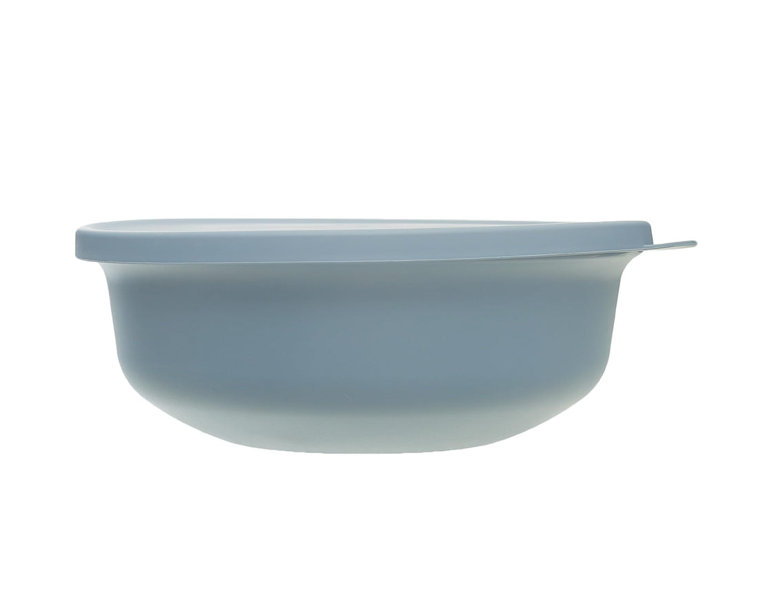 Aksa Mixing Bowl with Lid, Size 1, 1 Liter Capacity, Petrol