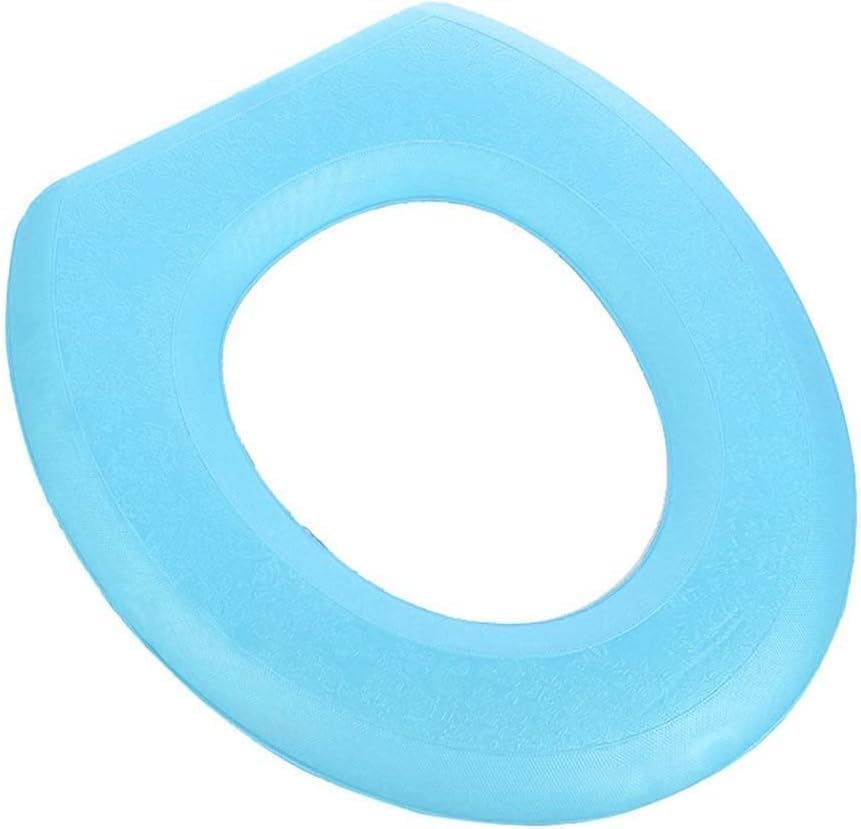 Circle M Toilet Seat Cover, O-Shape Design, Waterproof EVA Material, Blue