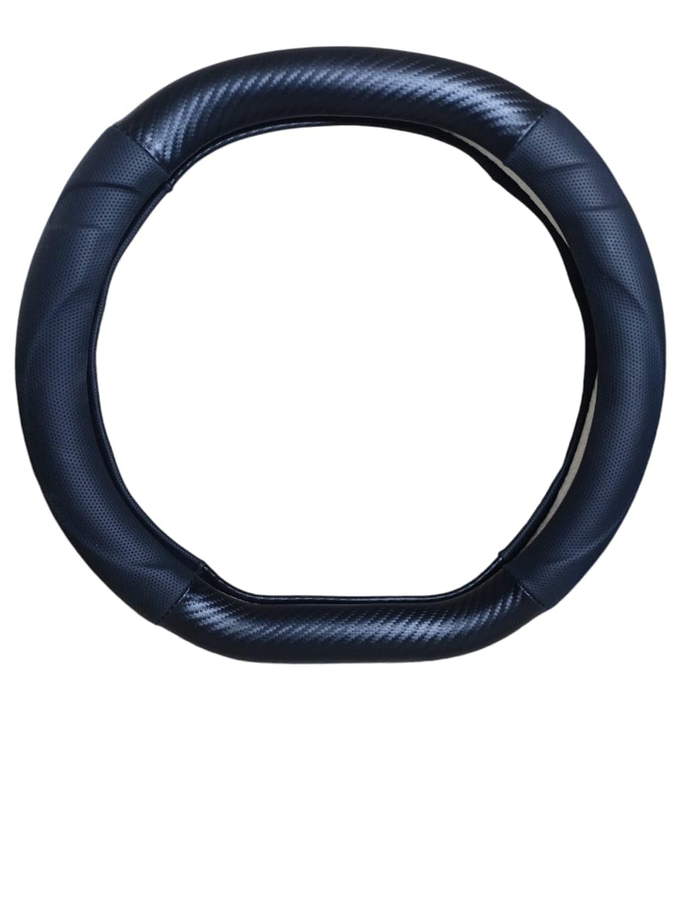 Carbon Fiber Steering Wheel Cover, Stretchable, Good Ventilation, Suitable for Peugeot Cars
