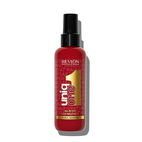 Revlon UniqONE Professional Vegan Leave In Conditioner & Hair Treatment for Shine & Frizz Control, Gifts For Women/Men (150ml) Celebration Edition, All Hair Types